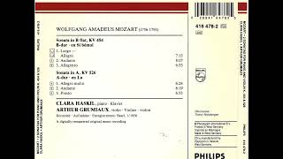 Clara Haskil Arthur Grumiaux Violin Sonatas K 454 amp 526 [upl. by Ahael]