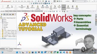 SolidWorks Introduction to Parts Assemblies and Key Concepts [upl. by Daffi]