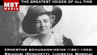 100 Greatest Singers ERNESTINE SCHUMANNHEINK [upl. by Rochus]