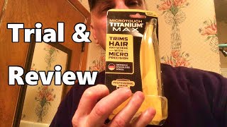 Microtouch Titanium MAX Personal Grooming Trimmer vs ConairMan Trial amp Review [upl. by Yslek]