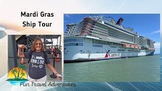 Carnival Mardi Gras Ship Tour [upl. by Kelda]