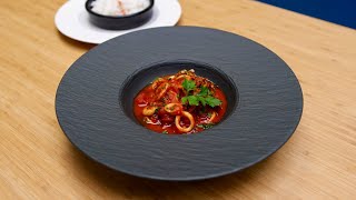 Recette de calamars à la tomate accompagnés de riz des Pyrénées 🐙 [upl. by Robertson]