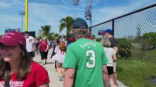 Baycare Park Concourse tour  Phillies vs Yankees  31124  Clearwater FL [upl. by Nacul]