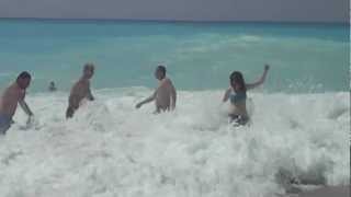 Lefkada  Kathisma beach waves 2012 [upl. by Sawyere]