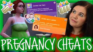 👶 ALL SIMS 4 PREGNANCY CHEATS 🍼  How To Force Labor Force Twins and MORE  ChaniZA [upl. by Maggs]