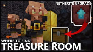 Where To Find TREASURE ROOM BASTION REMNANT In MINECRAFT [upl. by Arua421]