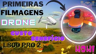 L800 Pro 2 primeiras filmagens App de controle HF GPS drone drones dronevideo 4k gimbal [upl. by Kramnhoj]