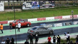 Nissan B13 Turbo vs Audi RS5  ARRANCONES AUTÓDROMO CULIACÁN [upl. by Robbin]