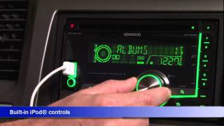 Kenwood DPX308U CD Receiver Display and Controls Demo  Crutchfield Video [upl. by Addam271]