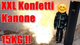 15 KG Konfetti KANONE  PyroExtrem [upl. by Maddock901]