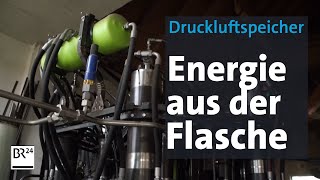 Druckluftspeicher Luft als EnergieSpeicher  Abendschau  BR24 [upl. by Annovy]