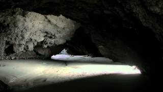 Deep in a Cave Near a Rushing Waterfall for 1 Hour  ASMR for Sleep Focus and Relaxation [upl. by Pearl]