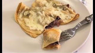 Crepes al radicchio speck e pecorino Primo piatto facile e veloce [upl. by Minor]