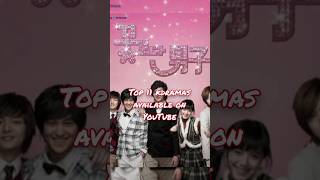 Top 11 Korean dramas available on YouTube for free kdrama drama ckdrama kawaii saranghae [upl. by Samuela]