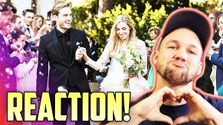 Reacting to Pewdiepies WEDDING [upl. by Brannon]