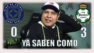 REACCION DE SANTOS VS CRUZ AZUL YA VIERON COMO HACERLE DAÑO A LA MAQUINA [upl. by Slein449]