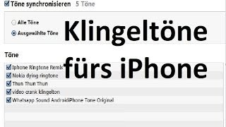 Beliebigen Klingelton für iPhone einstellen ohne Jailbreak [upl. by Eisak11]