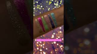 Pressed Glitter Eyeshadow Stencil Swatches eyeshadowswatches pressedglitter [upl. by Jesse]