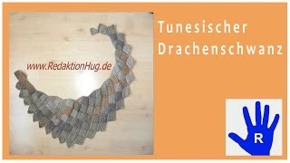 Tunesisch Häkeln  Drachenschal im Entrelac aus Pastello von Pro Lana  Veronika Hug [upl. by Phonsa]