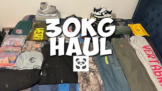 30KG PANDABUY HAUL CRAZY Carhartt Bape Jordan Goyard [upl. by Desirae843]