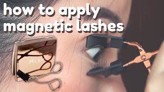 How to apply MLEN magnetic lashes  Shopkelkeltancom [upl. by Ennaj]