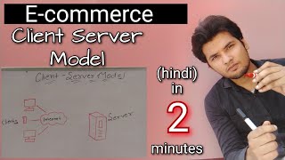 Client server model in ecommerce explained in hindi  Akant 360 [upl. by Akcir442]