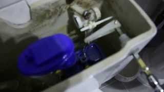 Fixing Toilet Not Flushing  How to Repair amp Replace Plastic Siphon ValveWasher on Cistern for Free [upl. by Garnes]