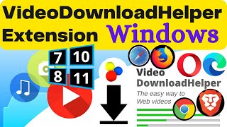 Install Video DownloadHelper Extension in Windows  Video DownloadHelper Extension for Chrome Brave [upl. by Eirruc]