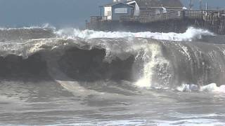 Seal Beach Surf  82714  surfing pier [upl. by Skiba250]