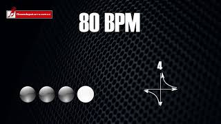 Base de batería en 44 a 80 BPM quotdrum loopquot para practicar [upl. by Animar]