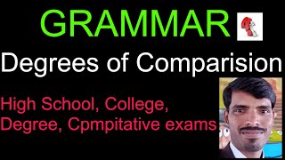 Degrees of Comparison grammar englishgrammar learnenglish degreesofcomparison education [upl. by Hospers]