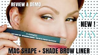 New MAC Shape  Shade Brow Liner Review  Demo [upl. by Siseneg]