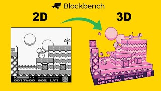 Turning 2D pixel art into a 3D diorama using Blockbench [upl. by Rochemont]