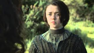 Game of Thrones Arya Stark tells Sandor quotThe Houndquot Clegane off [upl. by Hartzel774]