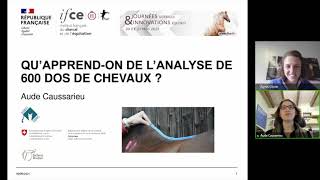 Qu’apprendon de l’analyse de 620 dos de chevaux   Aude Caussarieu JSIE 2021 [upl. by Elbert456]