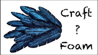 How To Make Feathers From Craft Foam Super Easy In 4K [upl. by Aisinoid688]