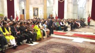 President Mukherjee presents ICCR ‘Distinguished Indologist’ Award to Prof Yu Long Yu of China [upl. by Anyaj]