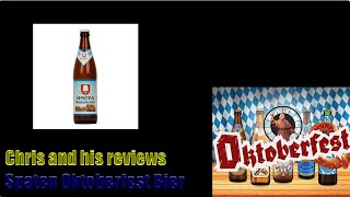 Spaten Oktoberfest bier German Beer Review [upl. by Pournaras920]