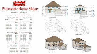 REVIT Parametric House Magic  CADclip [upl. by Moazami]