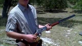 Shooting A Uberti Centennial 1876 Winchester 4560 [upl. by Freud166]