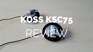 Review Koss KSC75 Portable OnEar Headphones [upl. by Aiam]