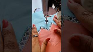 Sewing Tips And Tricks How To Attach Joint Lace In Triagular Pattren  Insert Lace Attatch Shorts [upl. by Adalbert]