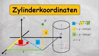 Zylinderkoordinaten  schnell und einfach [upl. by Dyal]