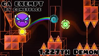 quotCA EXEMPTquot 100 By cometface Easy Demon  Geometry Dash 22 [upl. by Aicenert140]