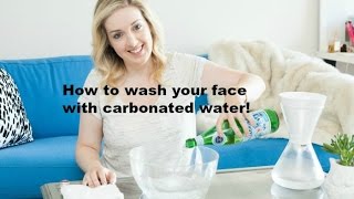 How to wash your face with carbonated water [upl. by Yrak]