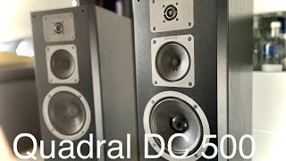 Quadral dc 500 speakers test demo [upl. by Arihk]