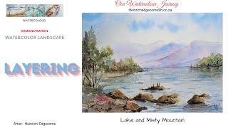 Using soft pastels in your watercolor landscape painting [upl. by Eneres]