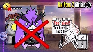 Battle Cats  Big Peng Z  NO GACHA  4 Crown Rules  4 Units Only  Wandering LvMAX Cheese [upl. by Honor]