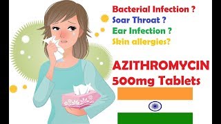 Azithromycin Tablet 500 mg Review in Hindi  Azithromycin Tablet [upl. by Burwell]