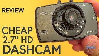 REALLY CHEAP DASH CAM Review with footage [upl. by Auroora]